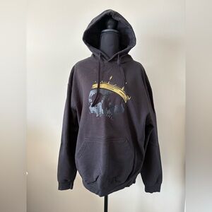 Ladies “Adjust Your Crown” black hoodie with skull design